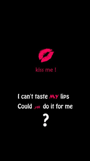 This is what you say when you want a kiss