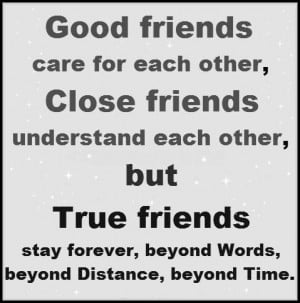 ... between two people who stick together through thick and thin