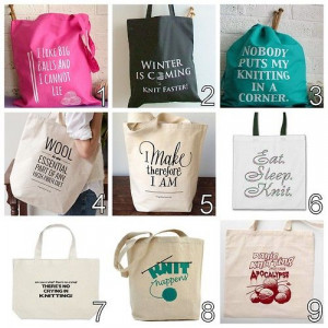 Great knitting bags