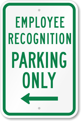 Employee Parking Only (with Left Arrow)