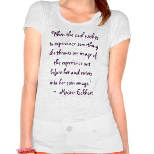 Meister Eckhart Quote Burnout T-Shirt