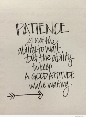 Patience wallpaper wall quotes