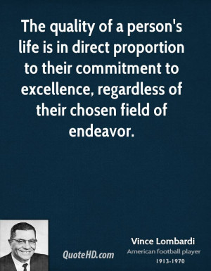 ... commitment to excellence, regardless of their chosen field of endeavor