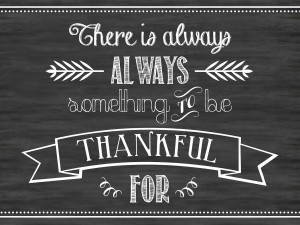 Always Be Thankful ~ Free Printable