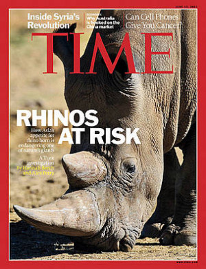 TIME magazine conducts investigation on rhino poaching and trade