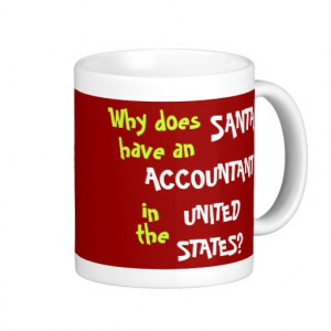 Funny Tax Accountant Christmas Joke USA Coffee Mug