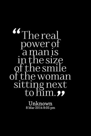 The power of a man...