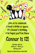 Product Image For Bowling Bash Invitation