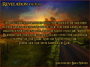 LinksterArt Bible Verses: Revelation 19:8-9