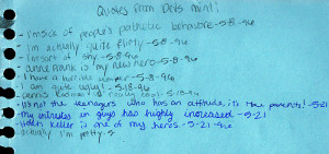 FOUND Magazine Quotes from Dev's Mind