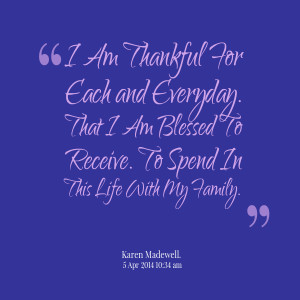 Thankful For My Family Quotes | ...