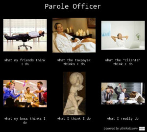 Parole officer - What people think I do, What I really do