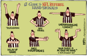 Today's Editorial Cartoon: Referee lessons for NFL