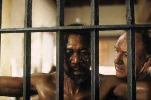 Still of Morgan Freeman and Gene Hackman in Unforgiven (1992)