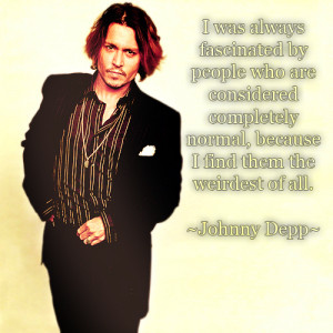 Johnny Depp Quote...
