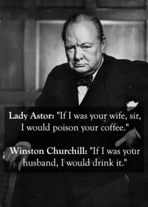 Lady Astor and Winston Churchill -