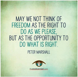 Inspirational quote about FREEDOM and INTEGRITY. Encourages us to keep ...