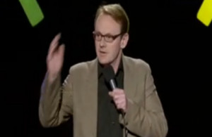 Here are a couple of clips in stand up, as well as two TV appearances ...