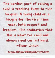 ... Sloan Wilson I feel this way about sleep coaching - your child needs