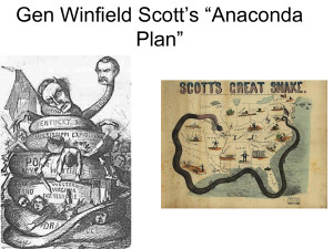 Map Of The Anaconda Plan Civil War