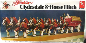AMT 1/20 Budweiser Clydesdale 8-Horse Hitch and Wagon, 7702 plastic ...