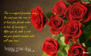 This Is A Magical Friendship Quote Happy Rose Day Greetings