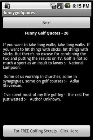 Want some funny golfing quotes that your golfing partners and friends ...