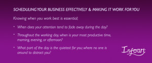 Scheduling Your Business Effectively & Making It Work For You Quote