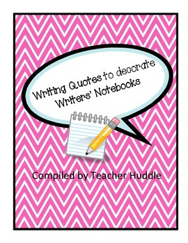 Writing Quotes for Writing Notebook Covers