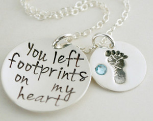 ... for Baby Girl or Baby Boy Death of Child - Memorial Necklace Baby