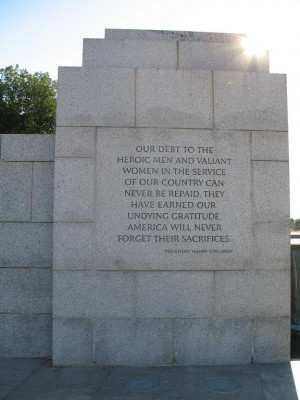 We also walked over to see the Korean War Memorial...