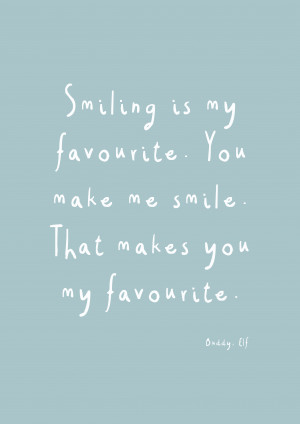 Smiling quote duck egg blue