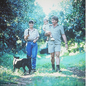Flashback photo: Bindi Irwin posts a shot of herself in her dad's arms ...