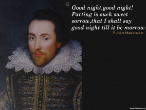 William Shakespeare Good Night Quotes Images, Pictures, Photos, HD ...
