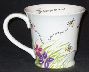 Mary Kay Motivational Quotes Mug Cup Bees