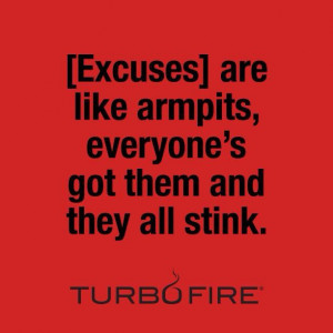 Tired of making excuses? Join us at www.facebook.com/commitandgetfitbb