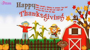 Happy Thanksgiving background image for Windows 8 and 7