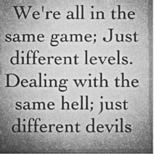 Different levels; different devils