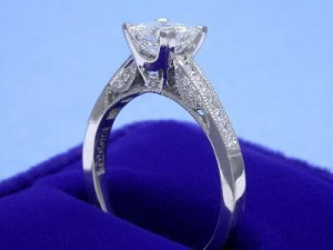 The Royal Asscher Cut Precious Diamond Engagement Ring Images