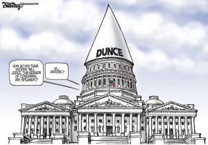 Dunce Cap Bill Day Cartoon