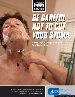 ... is used in recent anti-smoking and methamphetamine use campaigns
