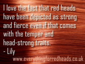love the fact that red heads have been depicted as strong and fierce ...