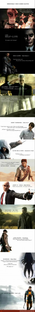 Memorable Video Games Quotes