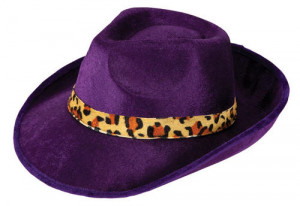 Fancy Dress Accessories Hats Leopard Print Pimp Hat