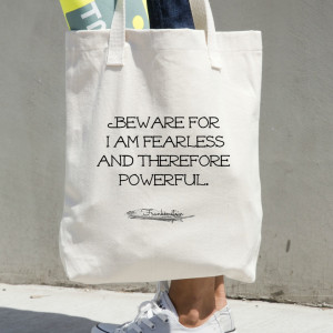 Frankenstein Tote - Book Bag - Mary Shelley Quote - Thumbnail 1