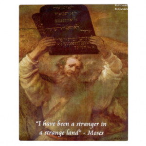 Rembrandt's Moses & Biblical Quote Plaques