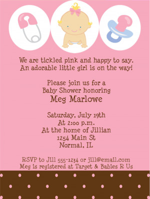 Shop our Store > Baby Girl Shower Invitations