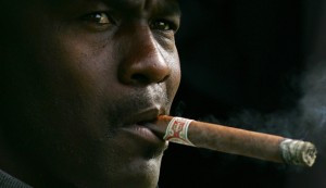 Michael Jordan Smoking a Cigar 2012