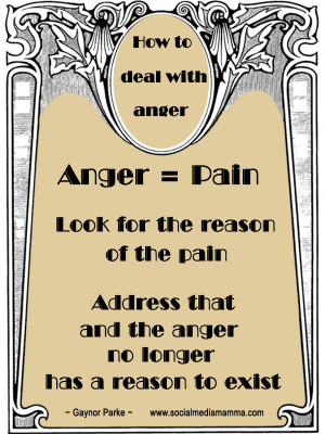 Anger - Gaynor Parke - www.socialmediamamma.com Inspirational quotes ...