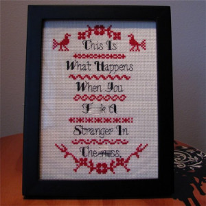 Lebowski Quote Cross Stitch (Mature)